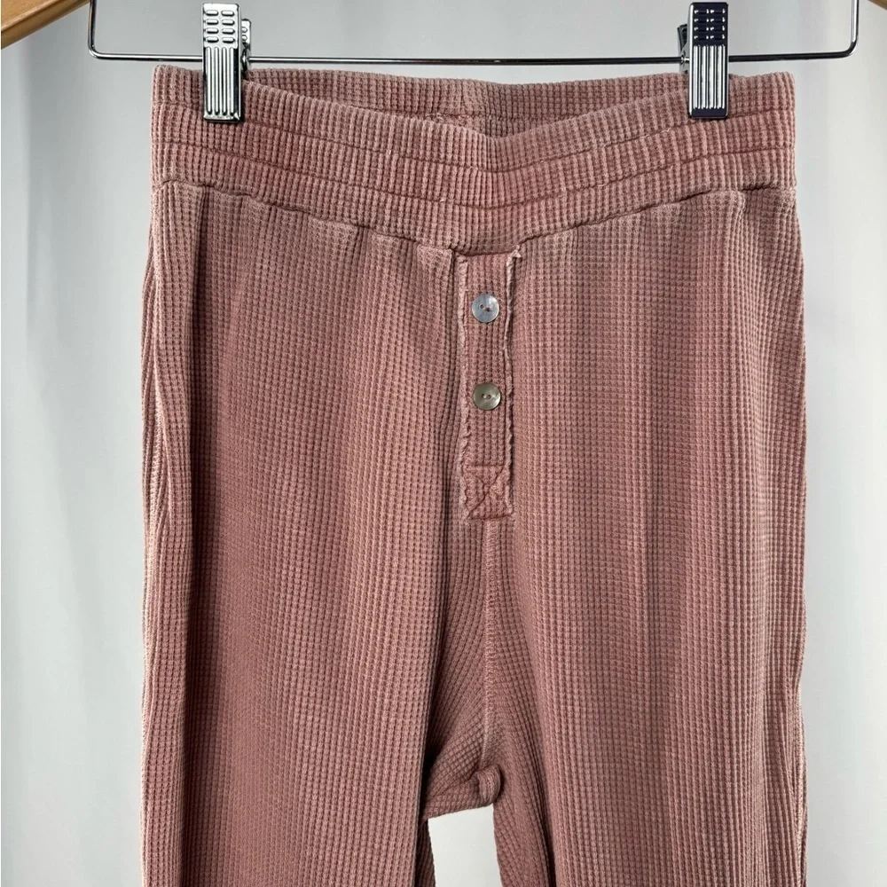 Tularosa Green The Vista Henley‎ Top & Legging in Rose Pink Size Extra Small